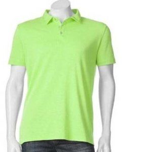 Mens Polo Shirt Apt 9 Green X-Large Tall Short Sleeve Collared Tagless 3 Button